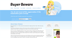 Desktop Screenshot of buyerbeware.co.uk